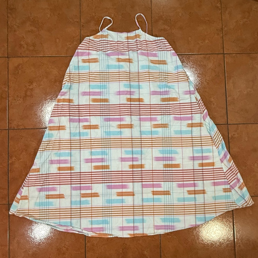 Lou & Grey Pink and Orange A-Line Sundress